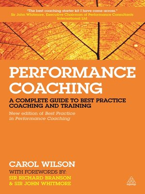 cover image of Performance Coaching